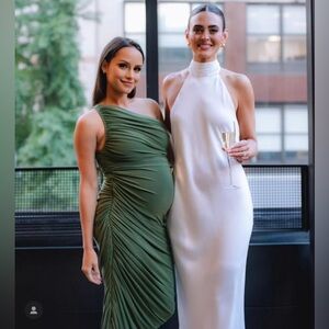 Diana Gown in Celadon: Norma Kamali